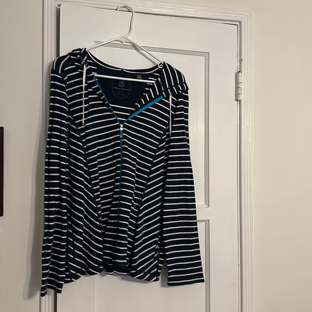 Tommy Bahama Striped Full Zip Jacket